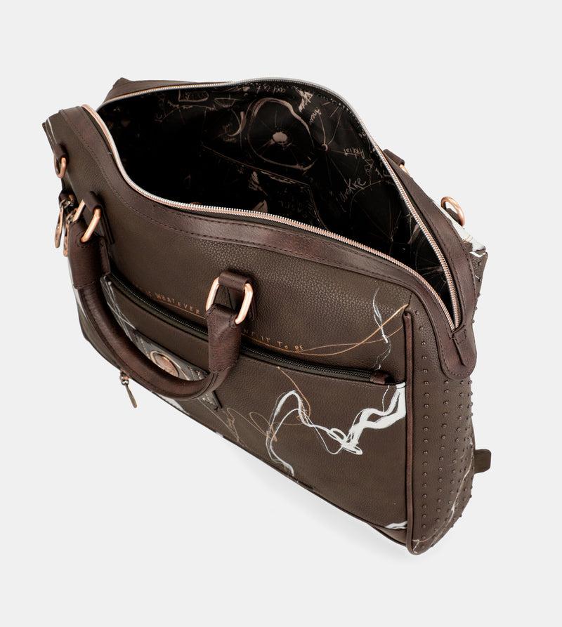 Anekke Brown Briefcase Nature Shodō