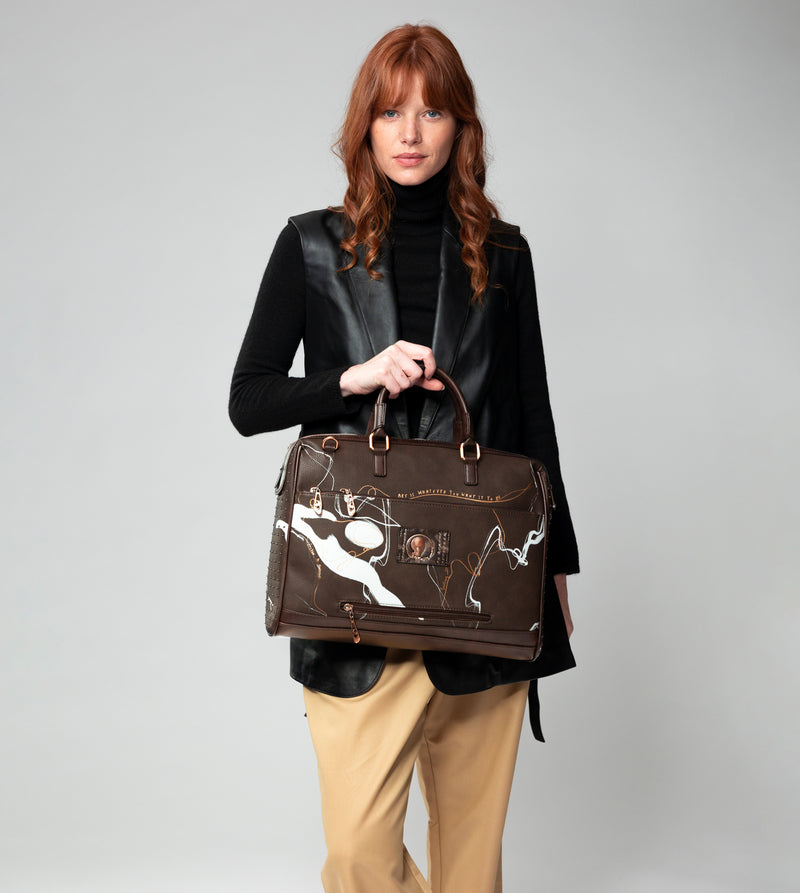 Anekke Brown Briefcase Nature Shodō