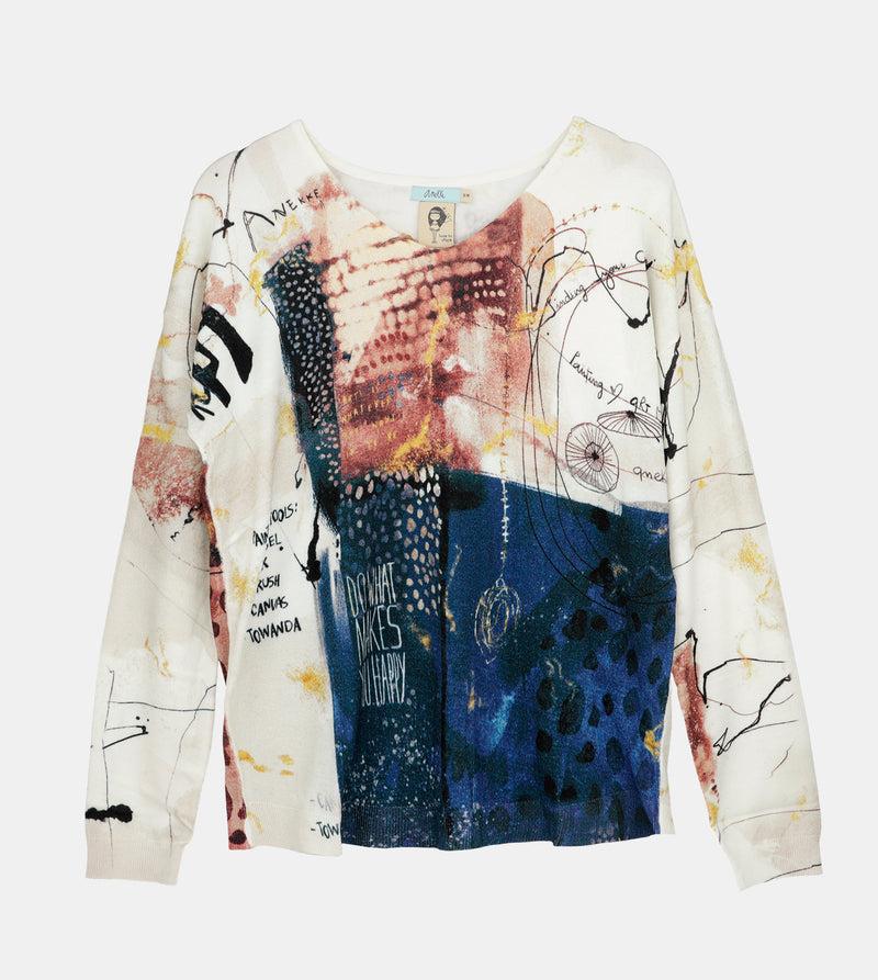 Anekke Brush Patterned Sweater