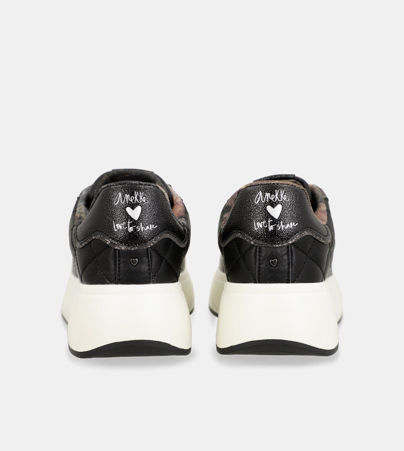 Anekke Casual Black Sneakers