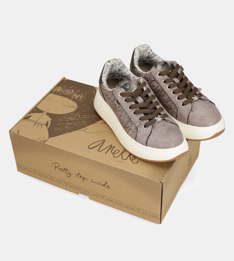 Anekke Casual Ecru Sneakers