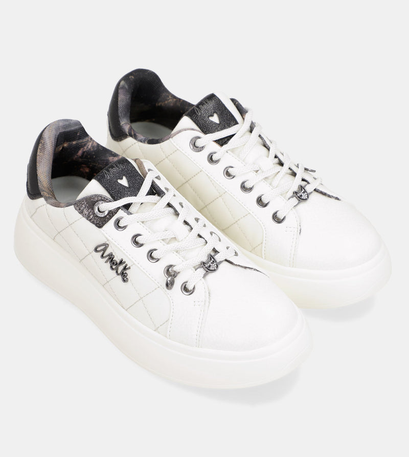 Anekke Casual White Sneakers