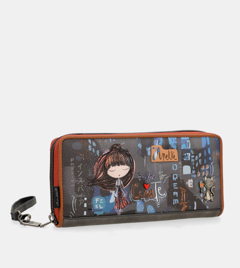 Anekke Contemporary Large Embossed RFID Wallet