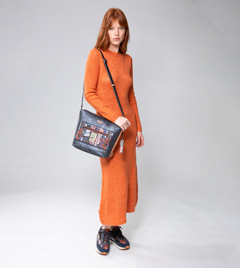 Anekke Contemporary Large Printed Messenger Bag