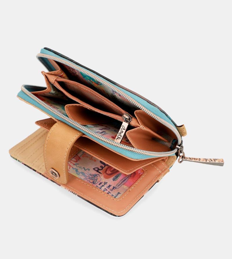 Anekke Coral Black Coin Purse Wallet