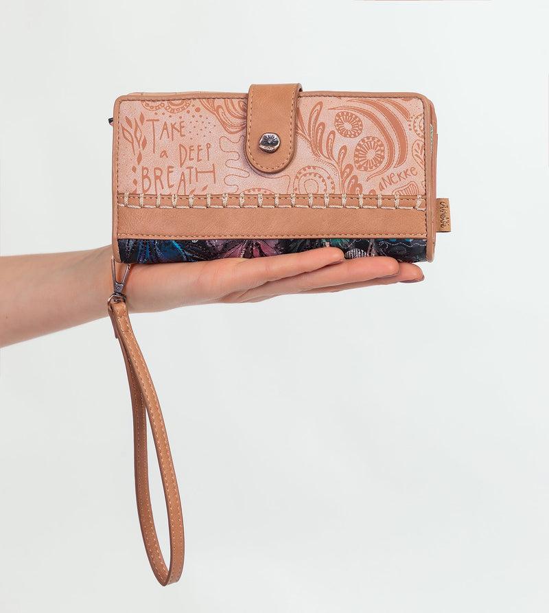 Anekke Coral Black Large Wallet