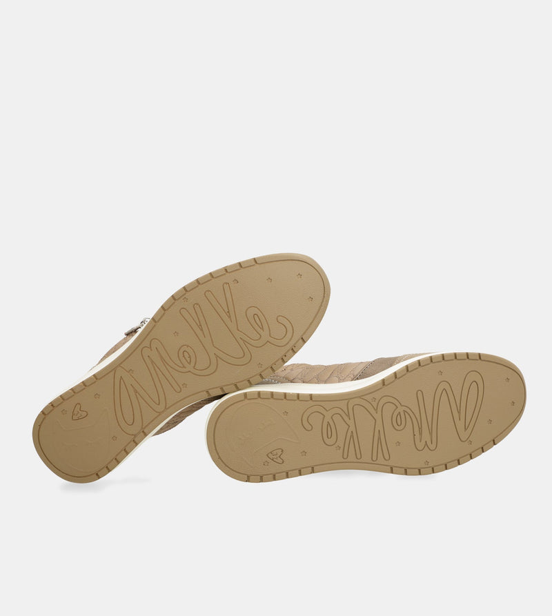 Anekke Dreams Brown Wedge Sneakers