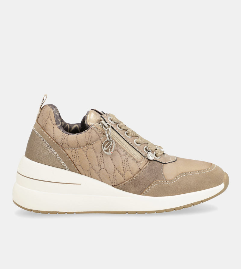 Anekke Dreams brown wedge sneakers