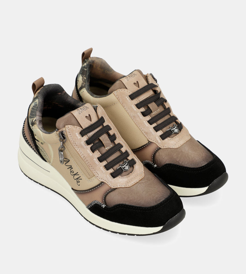 Anekke Dreams Multicoloured Wedge Sneakers