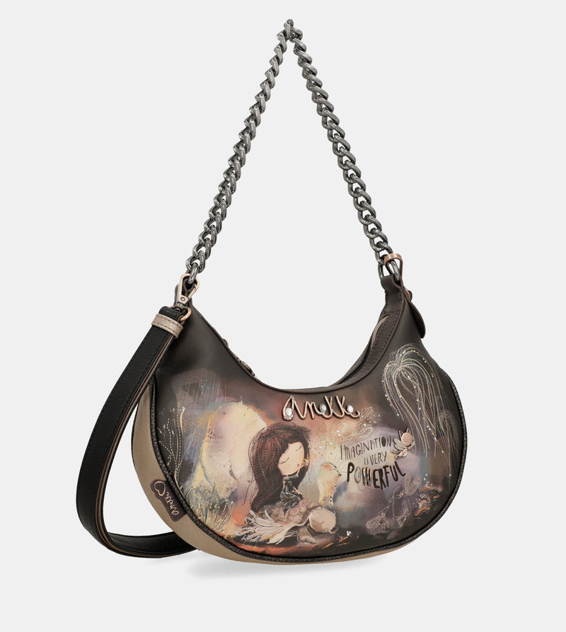 Anekke Dreamverse Crossbody Bag With Metal Handle