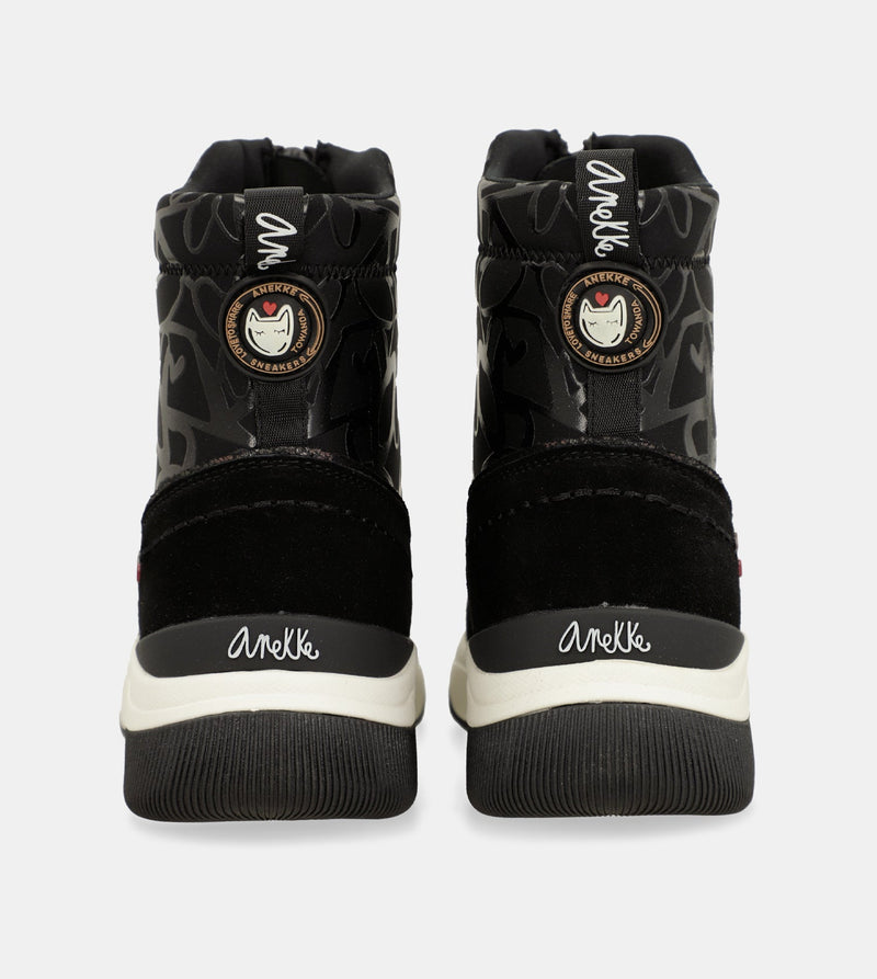 Anekke Dressy Black Sporty Ankle Boot