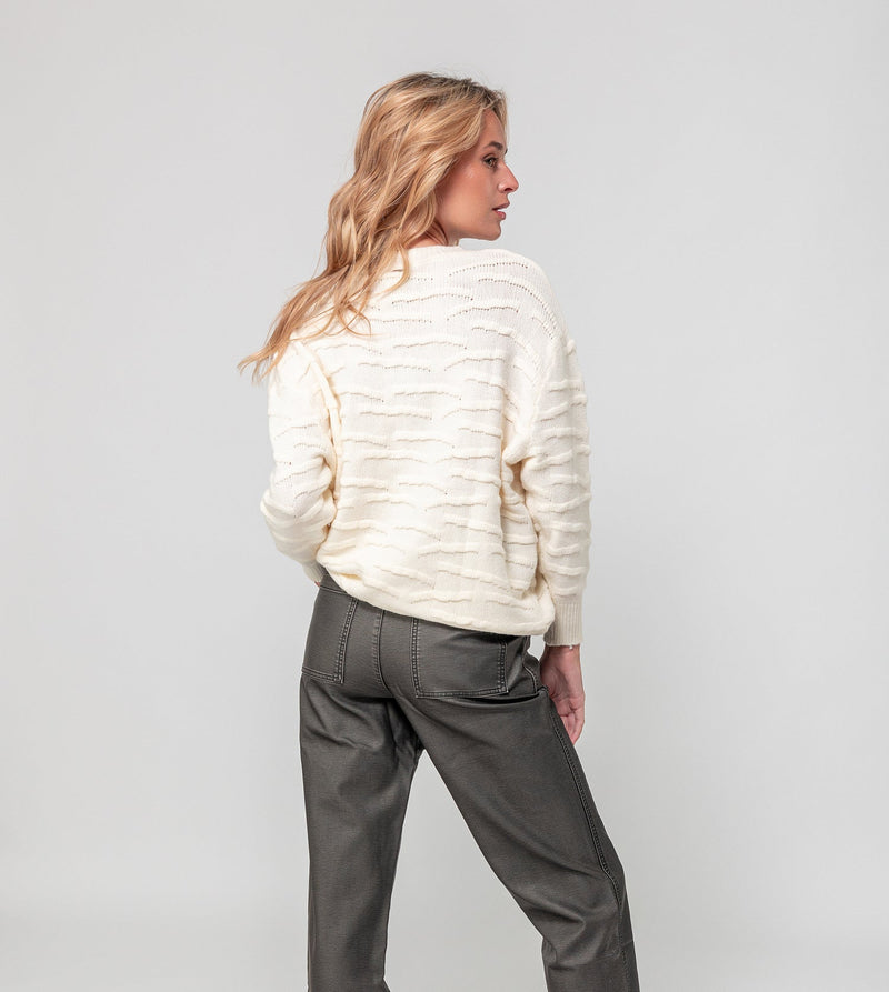 Anekke Ecru Knitted Jumper