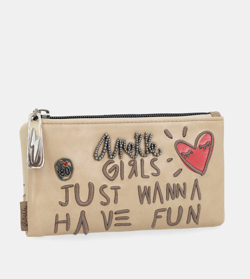 Anekke Energy beige large wallet