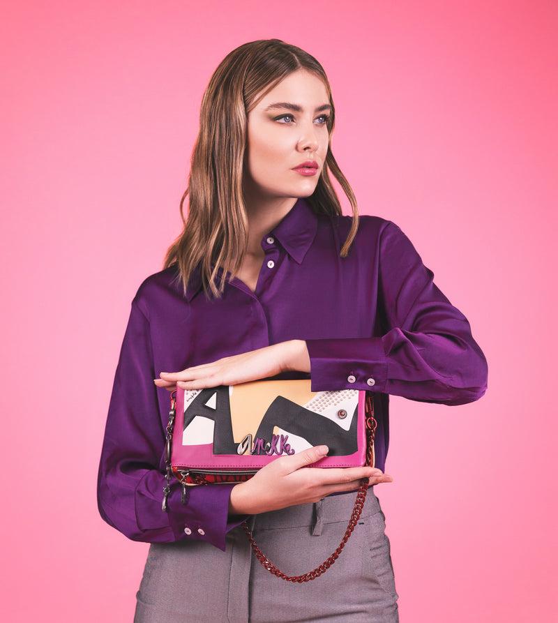 Anekke Fashion crossbody bag with metal handle