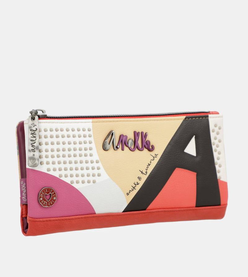 Anekke Fashion flexible large RFID wallet