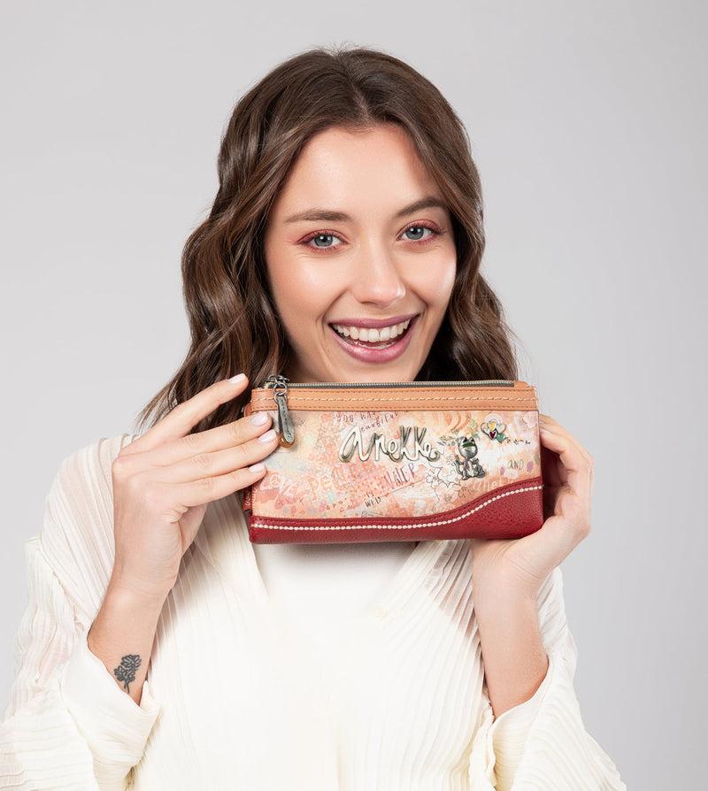 Anekke Flowers Flexible Large RFID Wallet