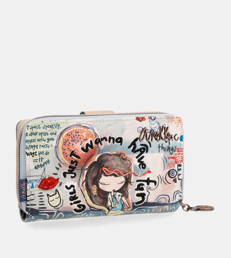 Anekke Fun & Music large printed wallet Anekke