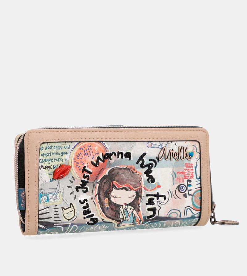 Anekke Fun & Music large printed wallet