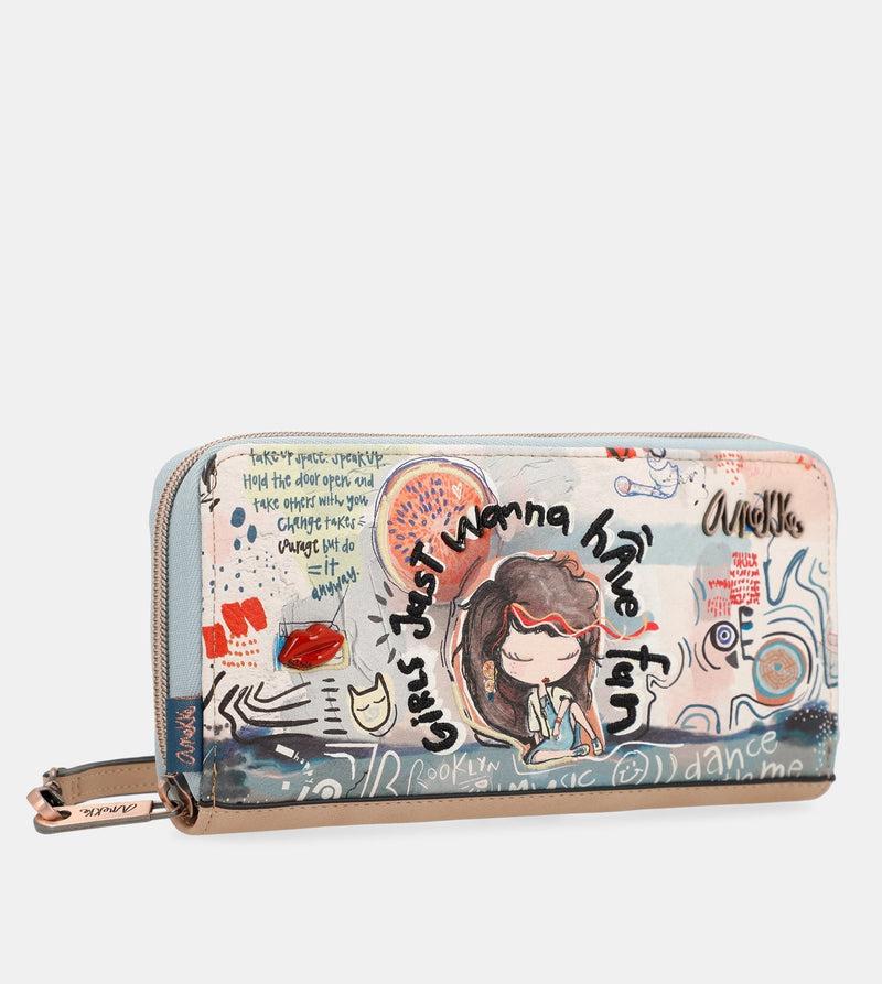 Anekke Fun & Music zippered wallet