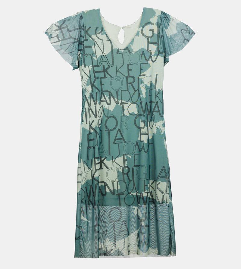 Anekke Green Short-sleeve Dress
