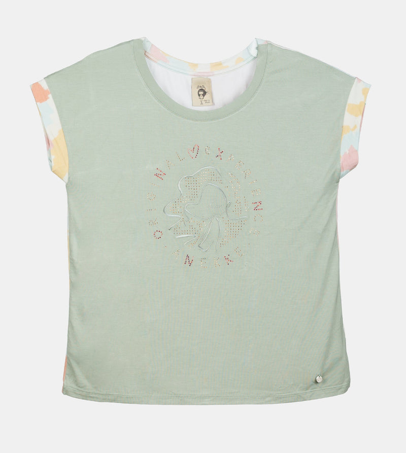 Anekke Green Short-sleeve T-shirt Memories