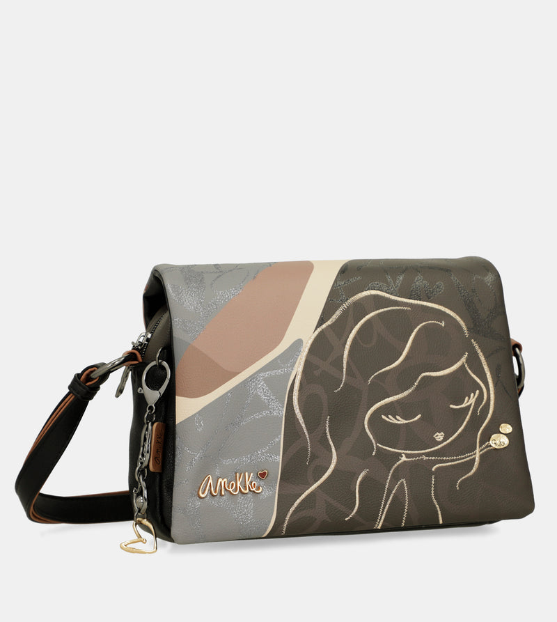 Anekke Heartbeat crossbody bag with flap