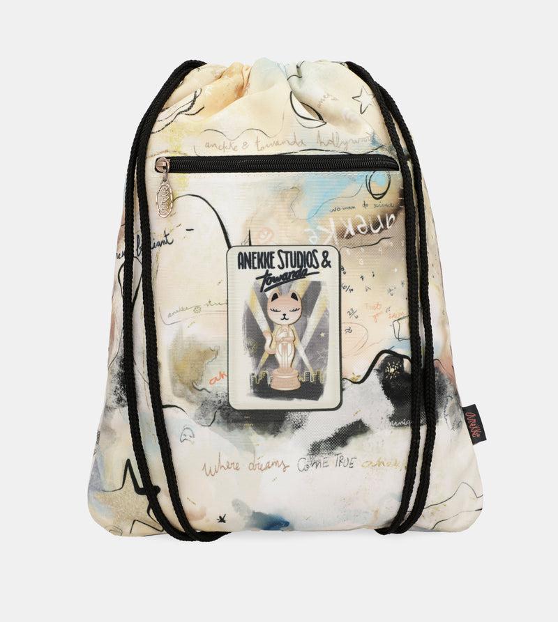 Anekke Hollywood Fabric Drawstring Backpack