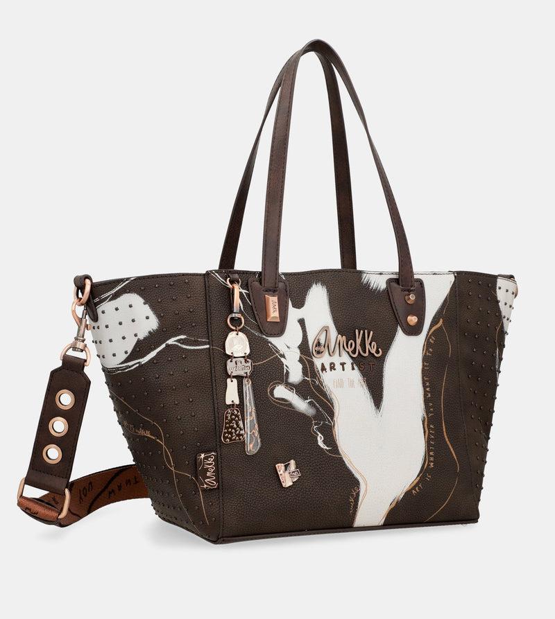 Anekke Large brown shopper Nature Shodō