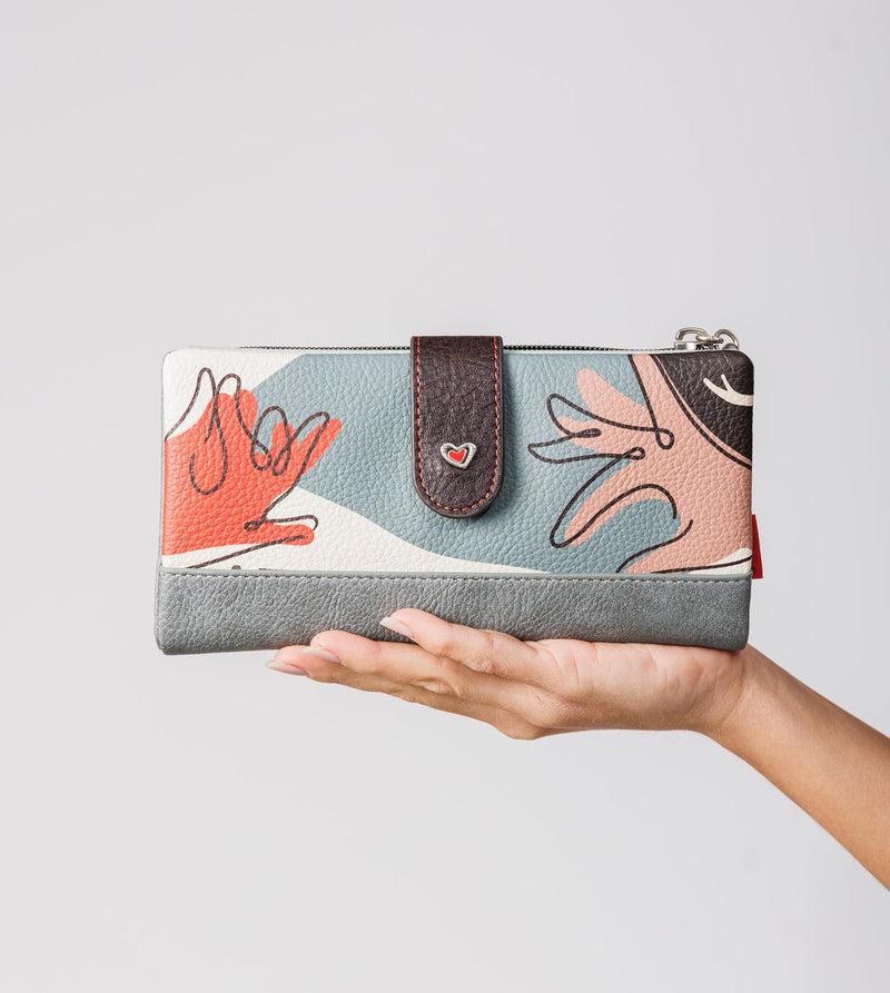 Anekke Large Flexible RFID Wallet Alma