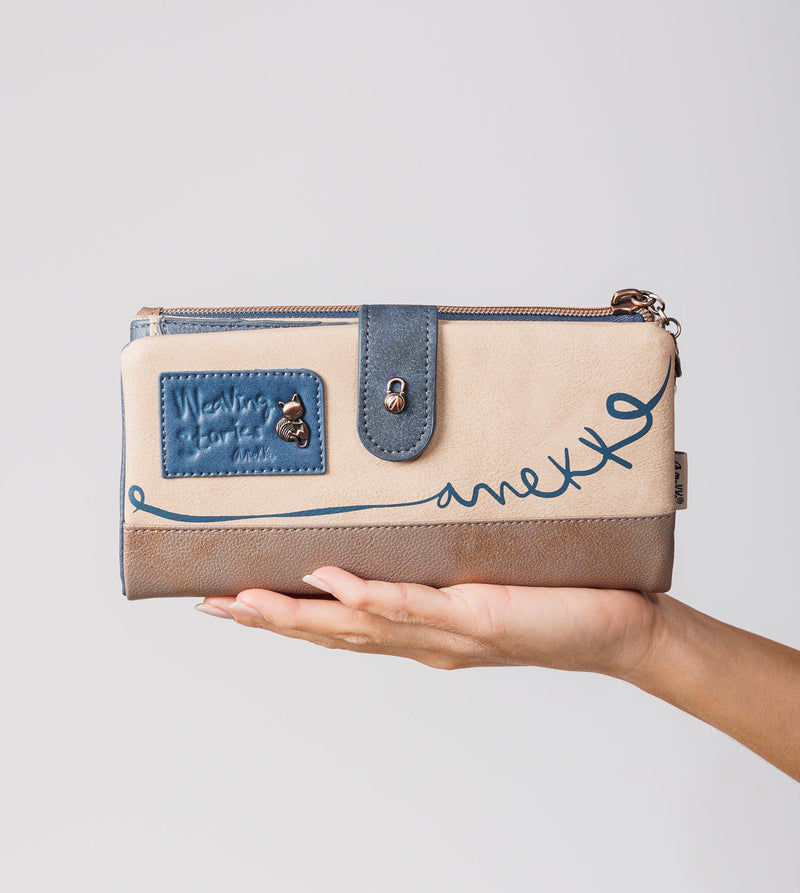 Anekke Large Flexible RFID Wallet Memories