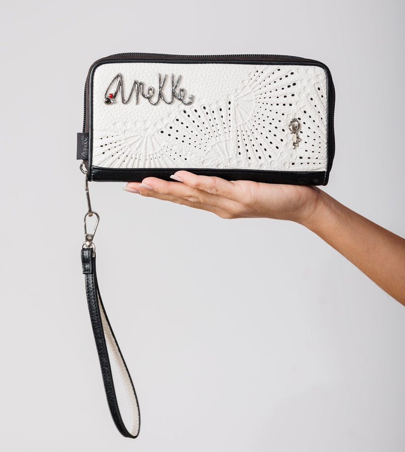 Anekke Large Printed RFID Wallet Alma