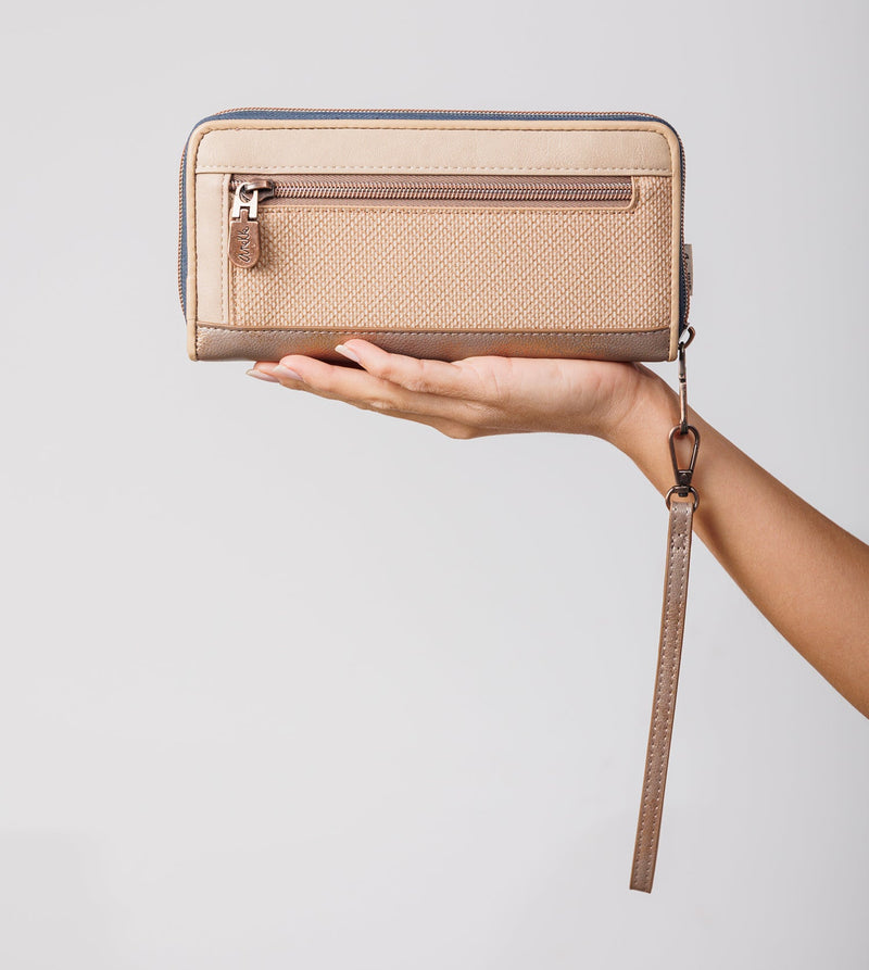 Anekke Large Printed RFID Wallet Memories