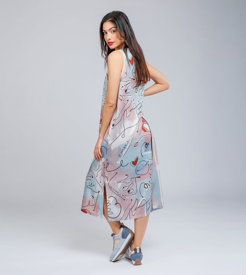 Anekke Long Sleeveless Dress Alma