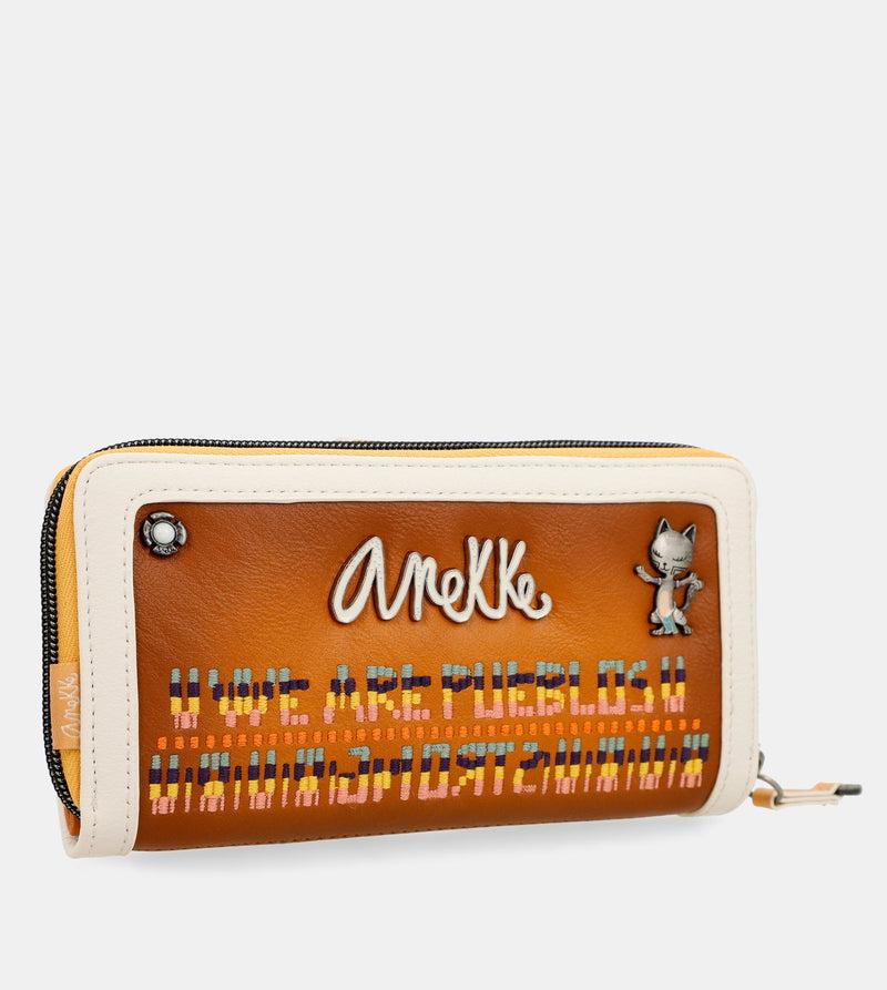 Anekke Magic Souls RFID brown wallet