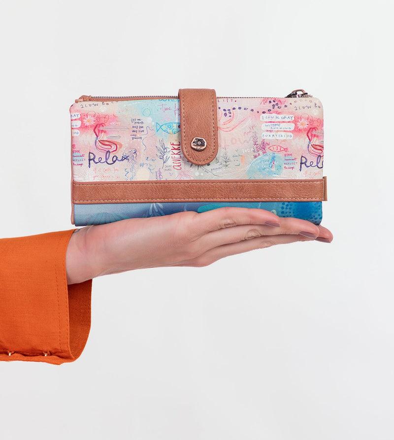 Anekke Mediterranean Large Flexible Fabric Wallet