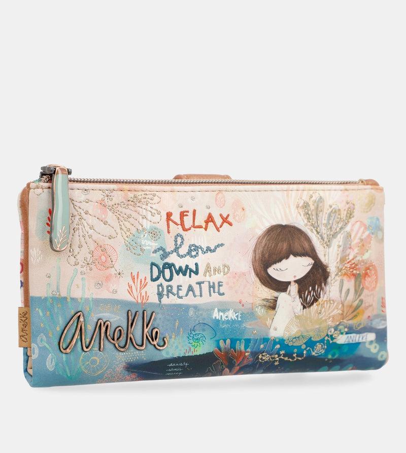 Anekke Mediterranean Large flexible fabric wallet