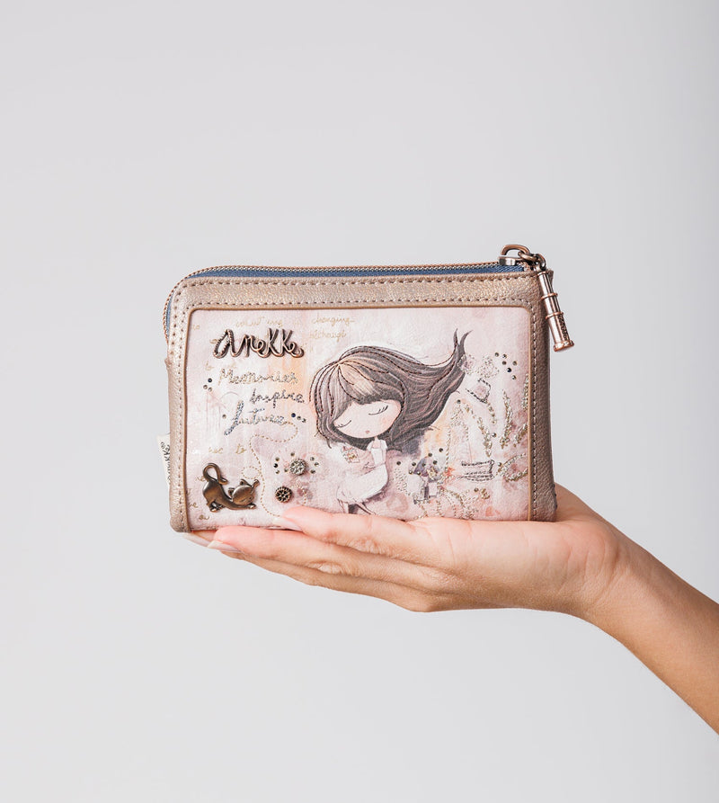 Anekke Medium Flexible RFID Wallet Memories