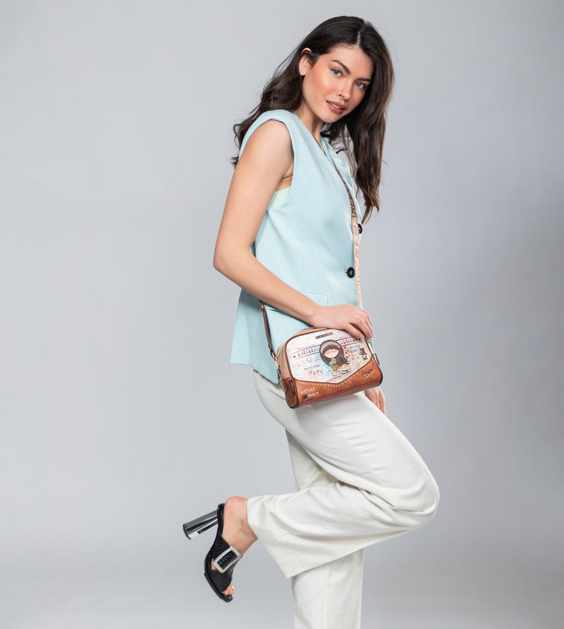 Anekke Menire Printed Crossbody Bag