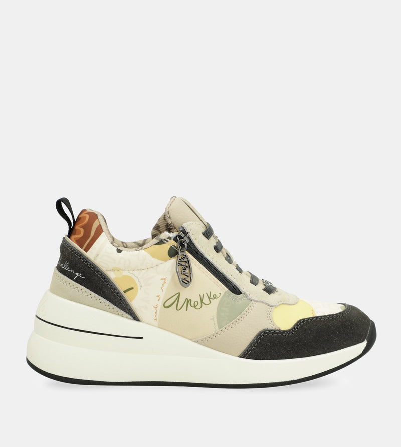 Anekke Multicolored wedge sneakers