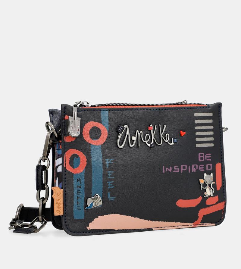 Anekke Nagare 3 compartments small shoulder bag