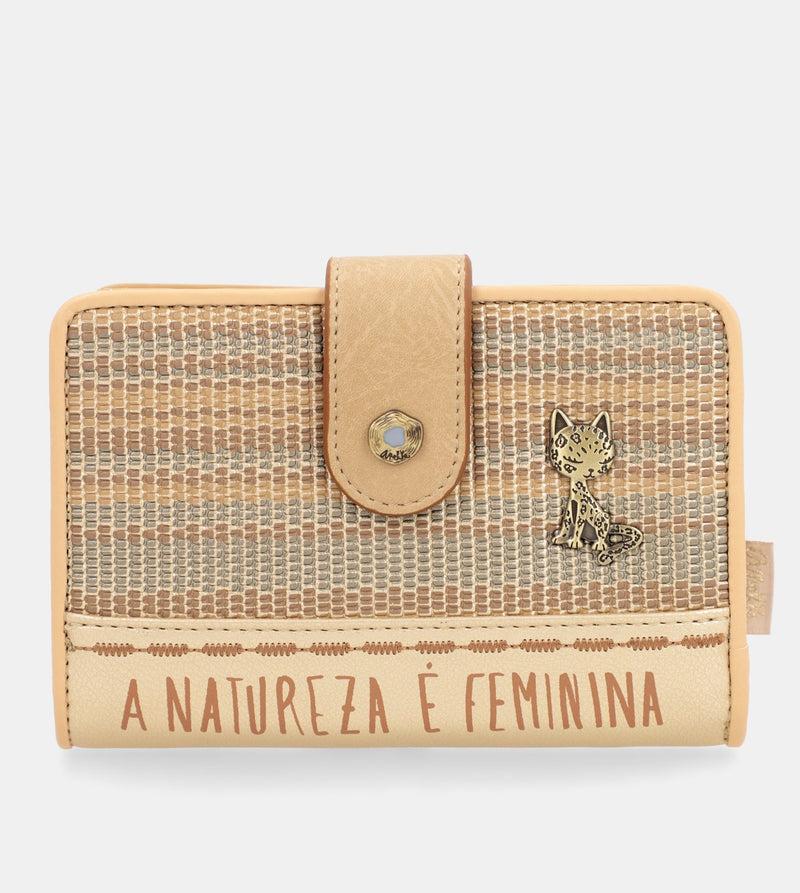 Anekke Nature Pachamama Gold Medium RFID Wallet