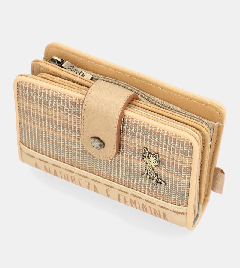 Anekke Nature Pachamama Gold Medium RFID Wallet