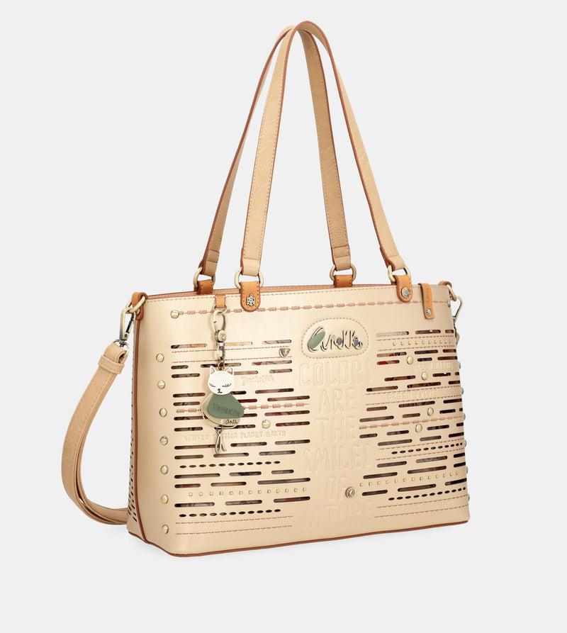 Anekke Nature Pachamama large golden tote bag