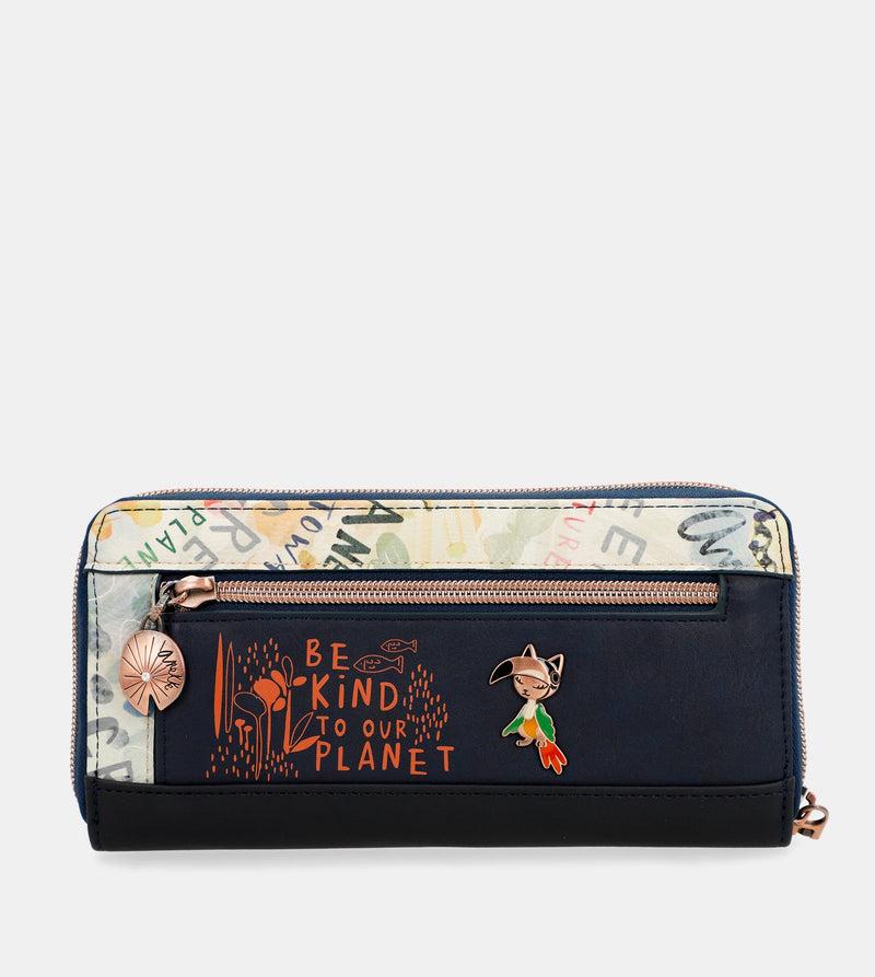 Anekke Nature Pachamama Large Printed RFID Wallet