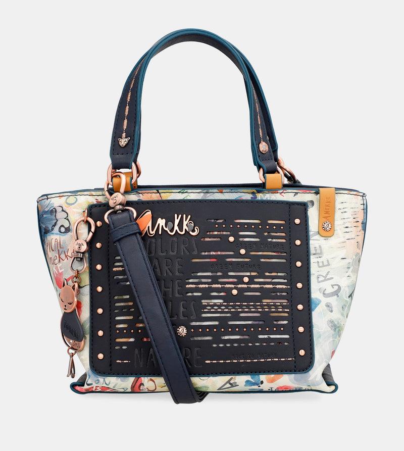 Anekke Nature Pachamama Navy Blue Tote Bag