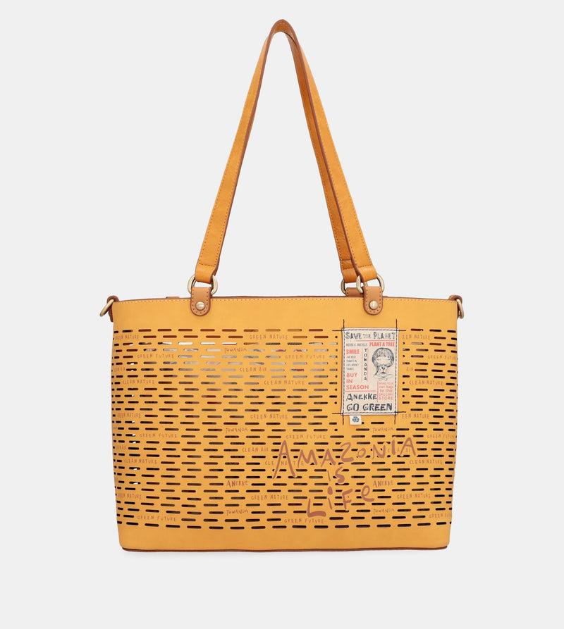 Anekke Nature Pachamama Ochre Large Tote Bag