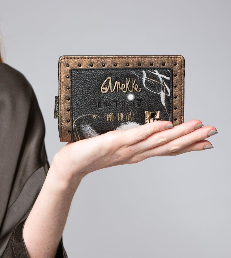 Anekke Nature Shodō Black Flexible RFID Wallet