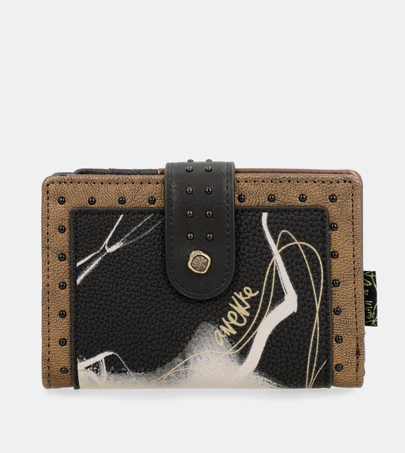 Anekke Nature Shodō Black Flexible RFID Wallet