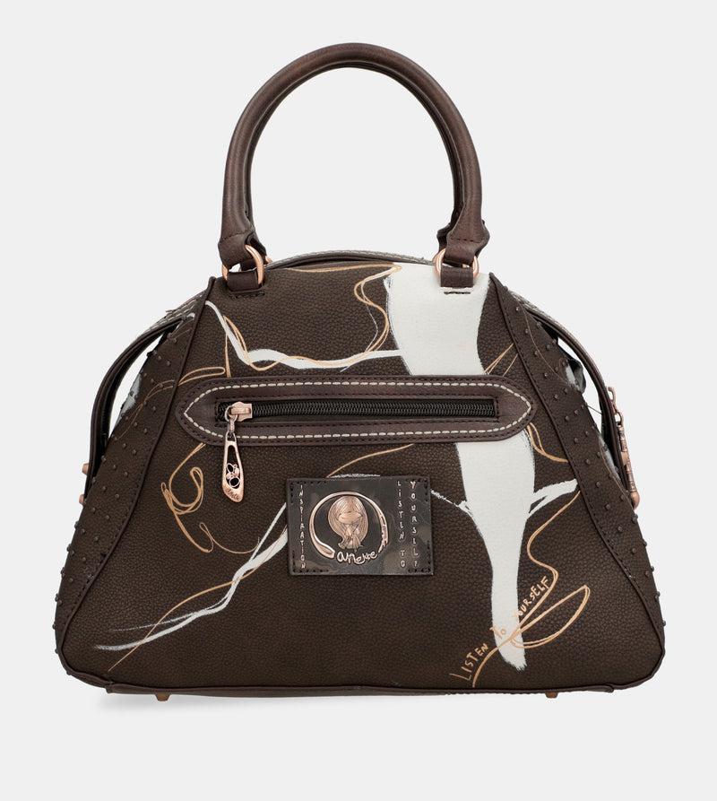 Anekke Nature Shodō Brown 2-handle Shoulder Bag