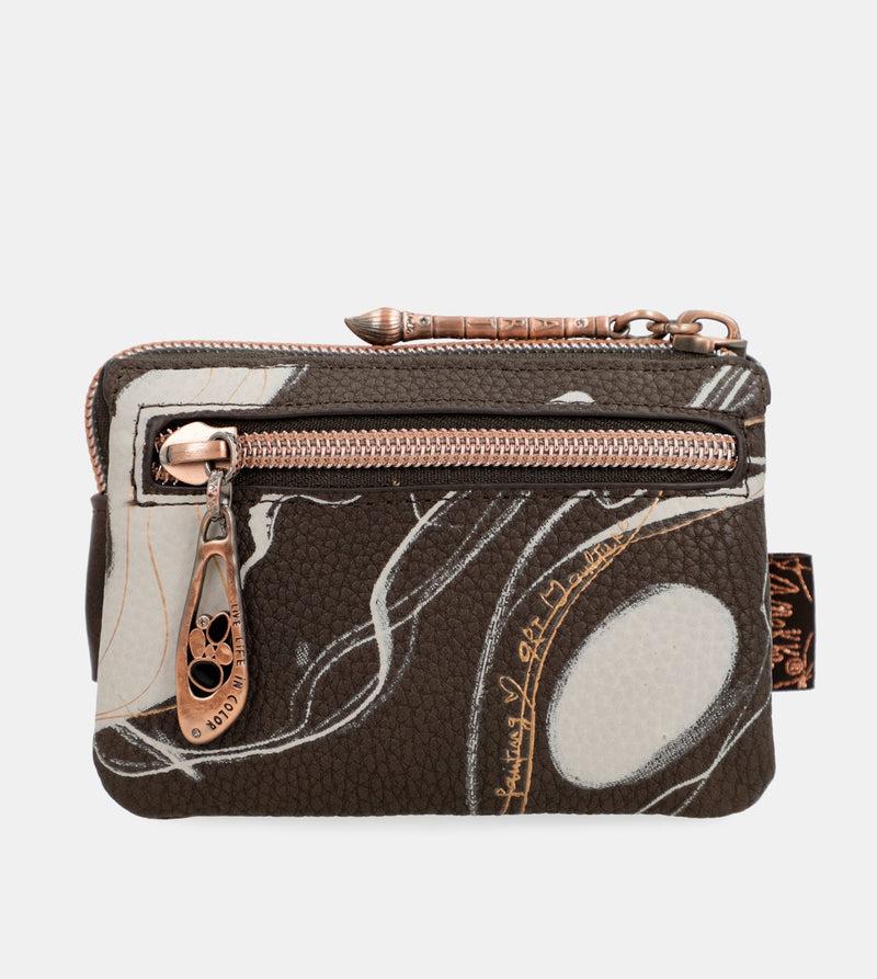 Anekke Nature Shodō Brown 3 Compartment Purse